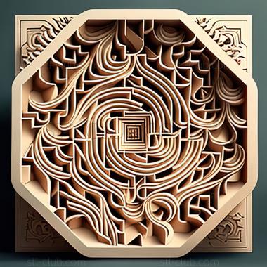 3D model st labyrinth (STL)